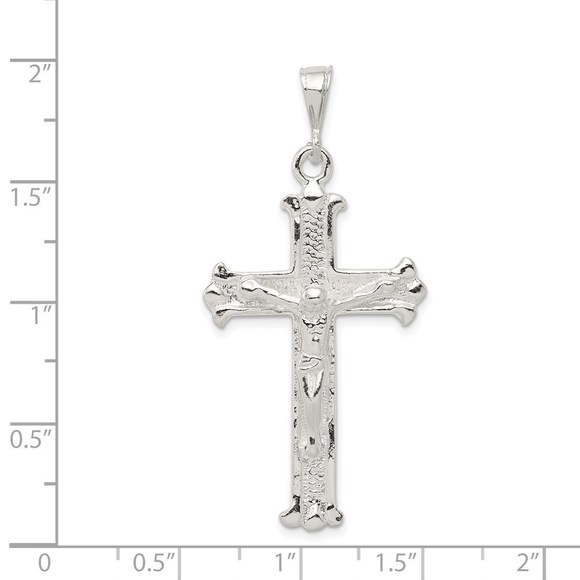 Million Charms 925 Sterling Silver Crucifix Necklace Charm Pendant - Picture 3 of 4